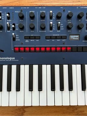 Korg Monologue Synthesizer - Navy Blue Analog Monophonic Keyboard